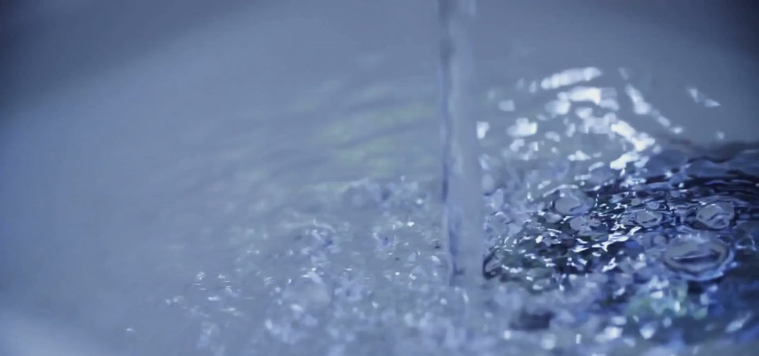 Clean water flowing from a tap